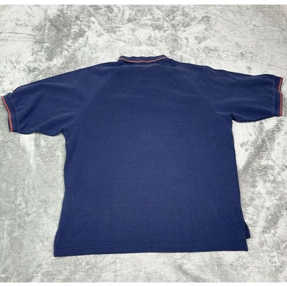 Nike Syracuse Orange Short Sleeve Polo Shirt Men's Size Large Blue - Picture 2 of 10